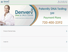 Tablet Screenshot of denverdnacenter.com